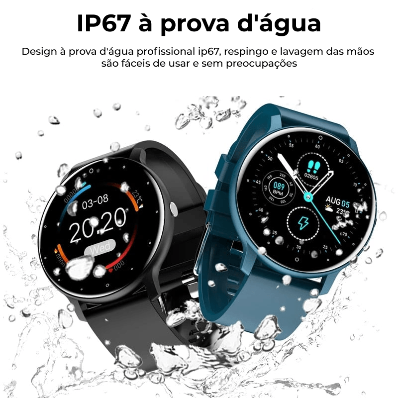 (Compre Agora com 30% de Desconto) Smartwatch LIGE™ 2021 - Relógio Inteligente Para Ajudar Na Sua Rotina - Olhar da Moda