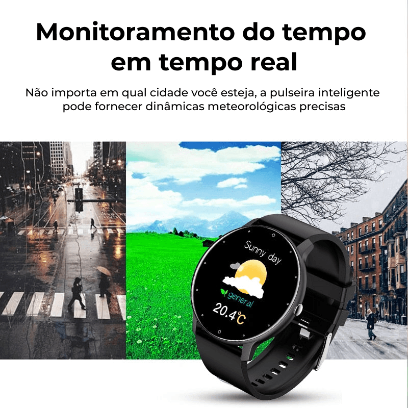 (Compre Agora com 30% de Desconto) Smartwatch LIGE™ 2021 - Relógio Inteligente Para Ajudar Na Sua Rotina - Olhar da Moda